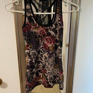 2/$10. Tattoo Lace Racer Back Tank Top